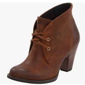 GUC Indigo by Clarks Water Row Ankle Boot Booties Leather Size 9M Brown